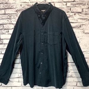 Mens XXL Express Corduroy Button Down (Baby-Cord)
